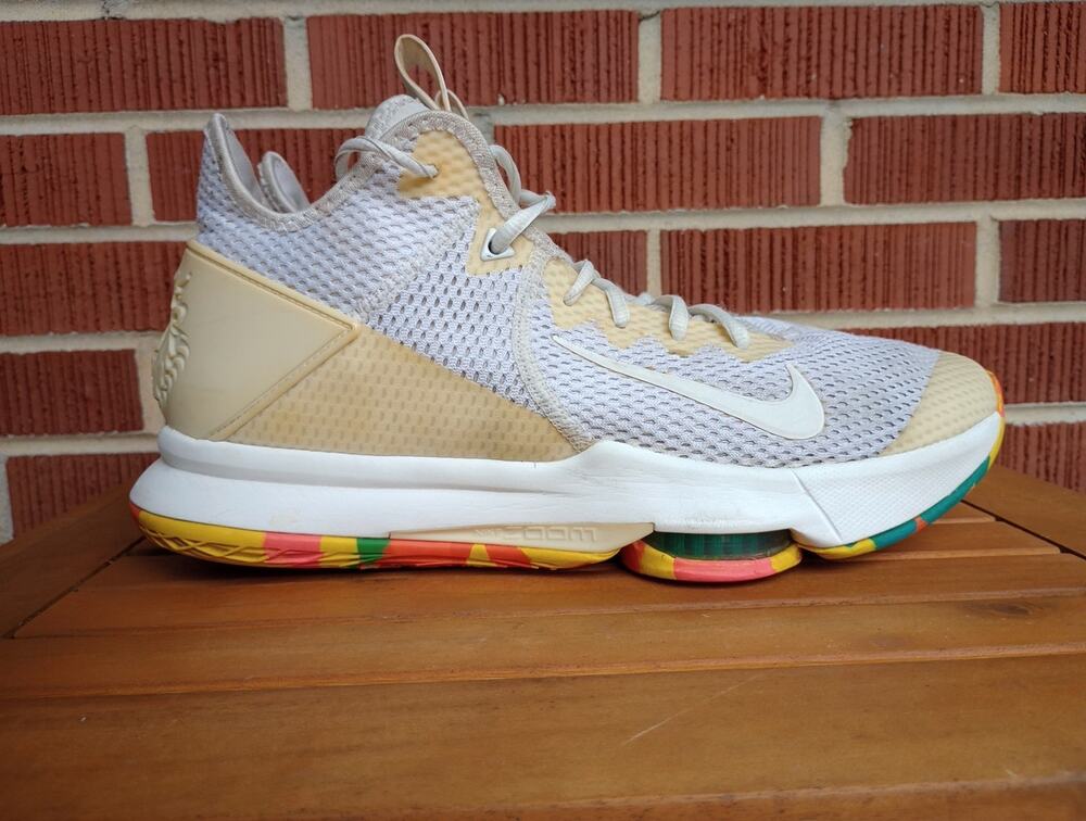 Nike Lebron Witness IV Triple White BV7427-102 Basketball Shoes Men Size 11.5